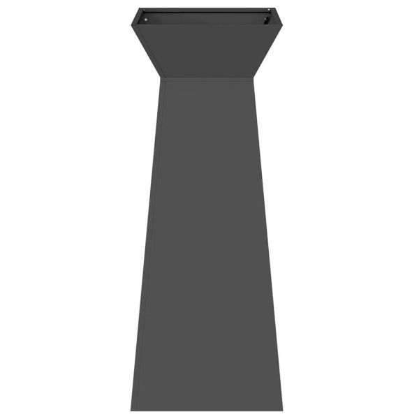 Саксия с колона 2 pcs Черно 40 x 40 x 100 cm