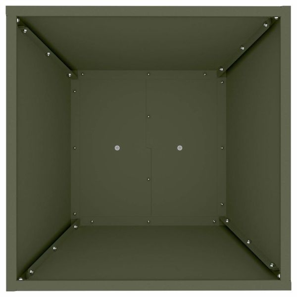 Саксия с колона 2 pcs Маслинено 40 x 40 x 100 cm