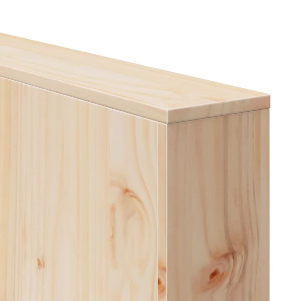 Градински диван Кафяво 134 x 60 x 62 cm Солидно борово дърво