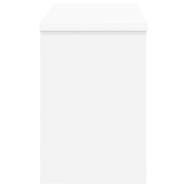 Стенен закачалка за палта Бяло 50 x 20 x 30 см Инженерно дърво