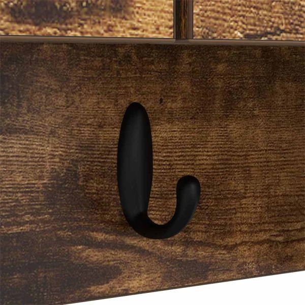 Стенен закачалка за палта с рафт Димян дъб 50 x 20 x 30 см