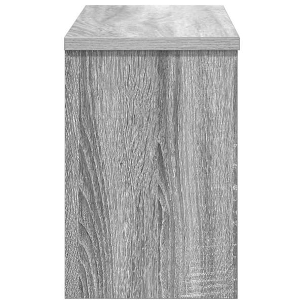 Стенен закачалка за палта с рафт Сив Сонома 50 x 20 x 30 см