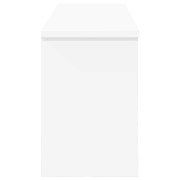 Стенен закачалка за палта Бяло 80 x 20 x 30 cm Инженерно дърво