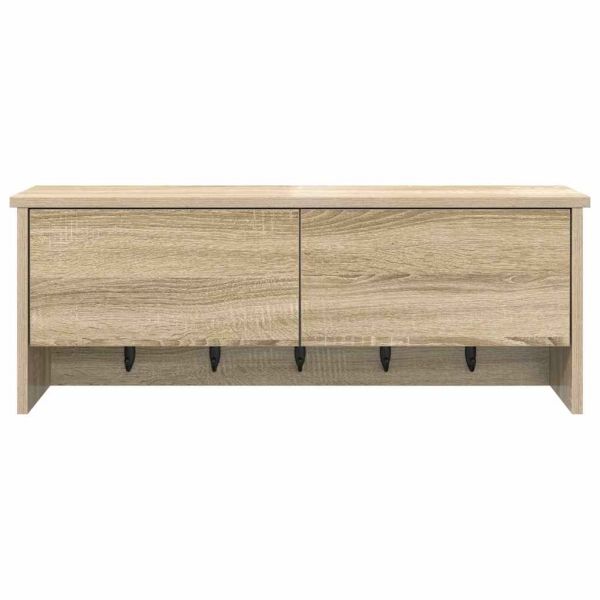 Стенен закачалка за палта с рафт Сонома дъб 80 x 20 x 30 cm