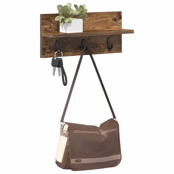 Стенен закачалка за палта Димян дъб 40 x 10,5 x 18 см