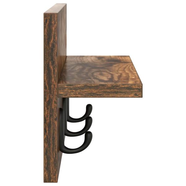 Стенен закачалка за палта Димян дъб 40 x 10,5 x 18 см