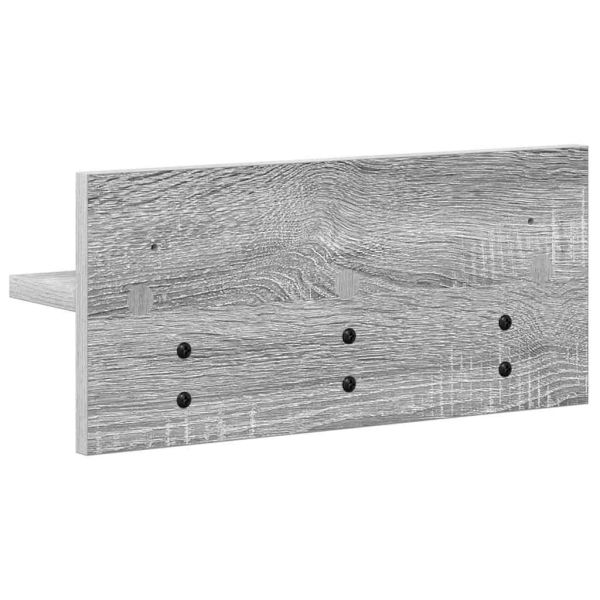 Стенен закачалка за палта Сив Сонома 40 x 10,5 x 18 см