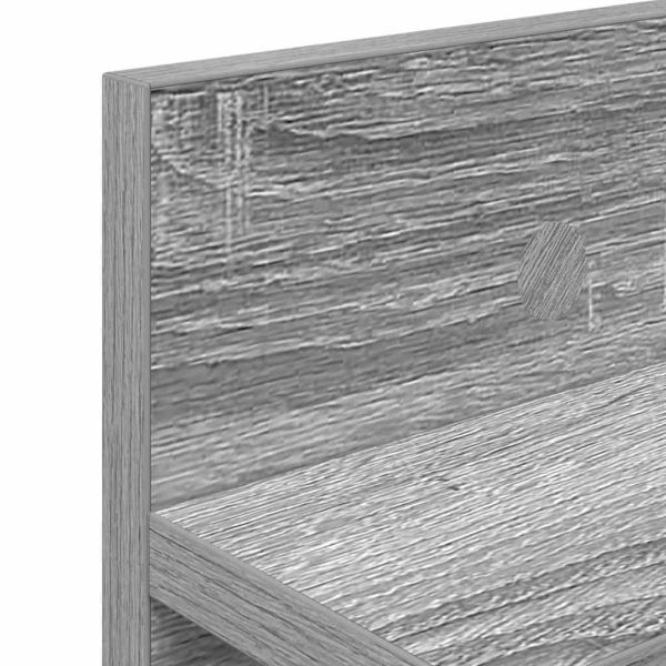 Стенен закачалка за палта Сив Сонома 100 x 10,5 x 18 см