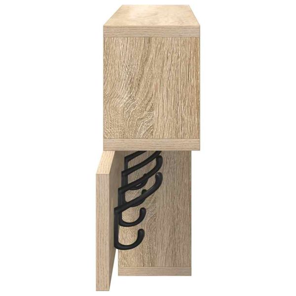 Стенен закачалка за палта с рафт Сонома дъб 100 x 12 x 43,5 см
