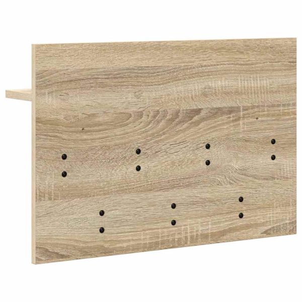 Стенен закачалка за палта с рафт Сонома дъб 60 x 40 x 12 cm