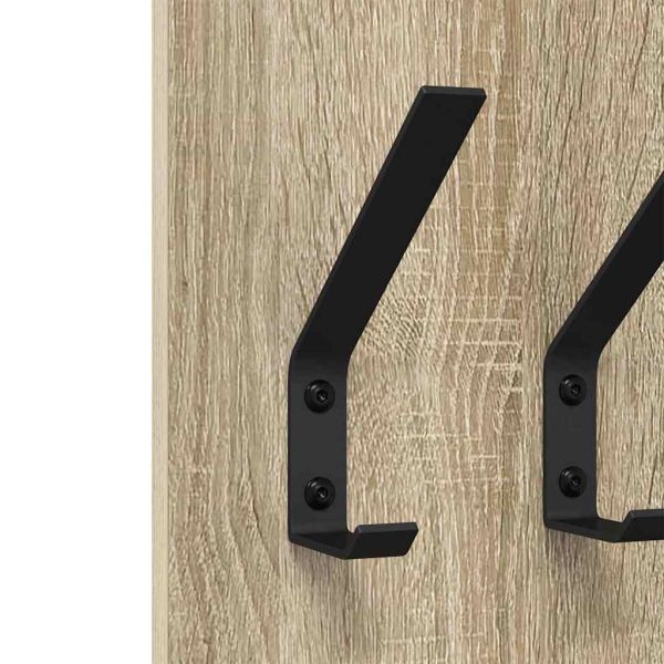 Стенен закачалка за палта дъб сонома 20 x 1.5 x 100 см