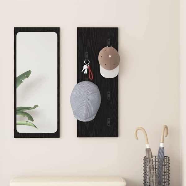 Стенен закачалка за палта Черния дъб 30 x 1,5 x 80 см