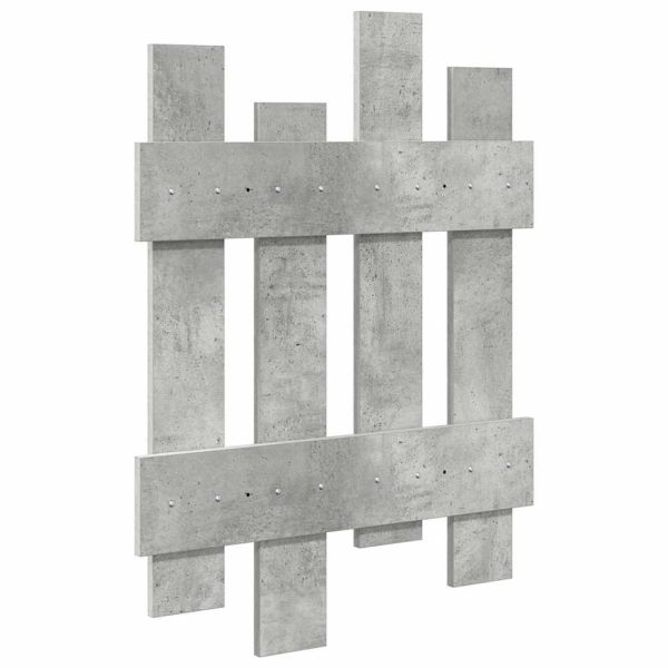 Стенен закачалка за палта Циментено сиво 60 x 3 x 82 см