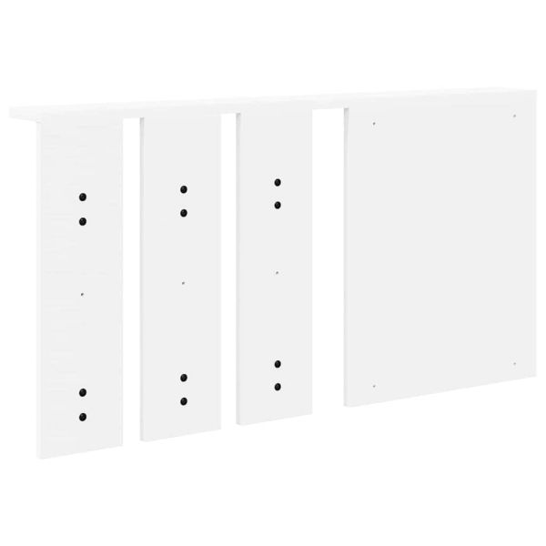 Стенен закачалка за палта Бяло 85 x 10 x 45 см Инженерно дърво