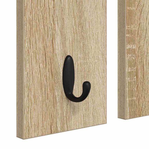 Стенен закачалка за палта с рафт дъб сонома 85 x 10 x 45 см