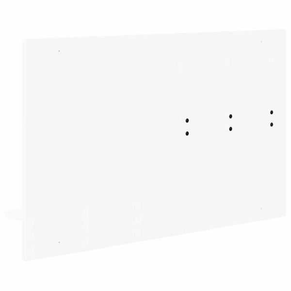 Стенен закачалка за палта Бяло 90 x 10 x 50 см Инженерно дърво