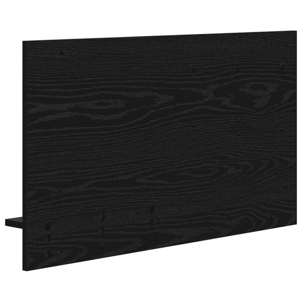 Стенен закачалка за палта с рафт Черния дъб 90 x 10 x 50 см