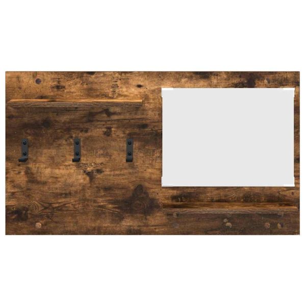 Стенен закачалка за палта с рафт Димян дъб 90 x 10 x 50 см