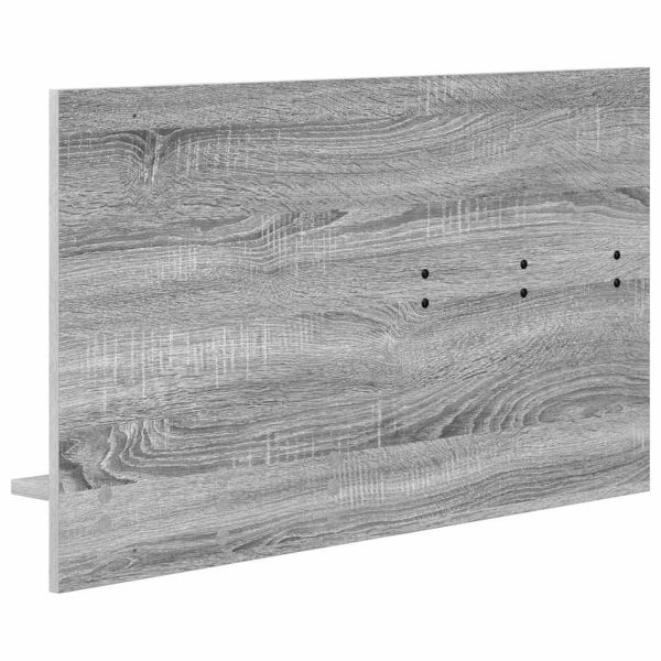 Стенен закачалка за палта с рафт Сив Сонома 90 x 10 x 50 см