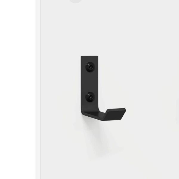 Стенен закачалка за палта Бяло 96 x 1,5 x 90 см Инженерно дърво