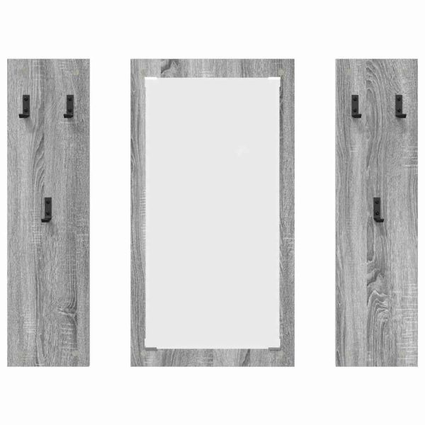 Стенен закачалка за палта Сив Сонома 96 x 1,5 x 90 см