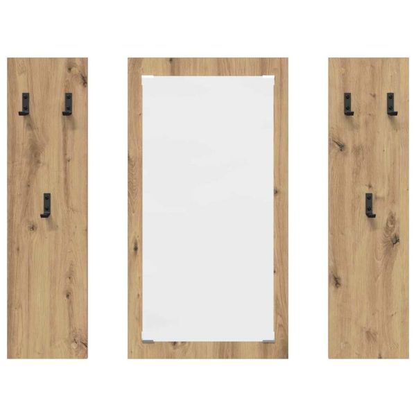 Стенен закачалка за палта Дъб 96 x 1,5 x 90 см Инженерно дърво