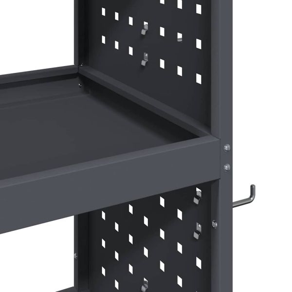 Карача за инструменти с рафт с колело Антрацит 75 x 35 x 73 см