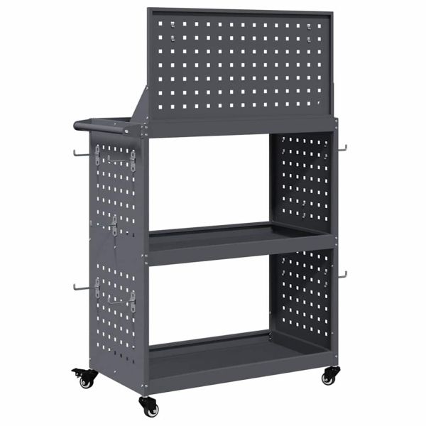 Карача за инструменти с рафт с колело Антрацит 65 x 35 x 111 см