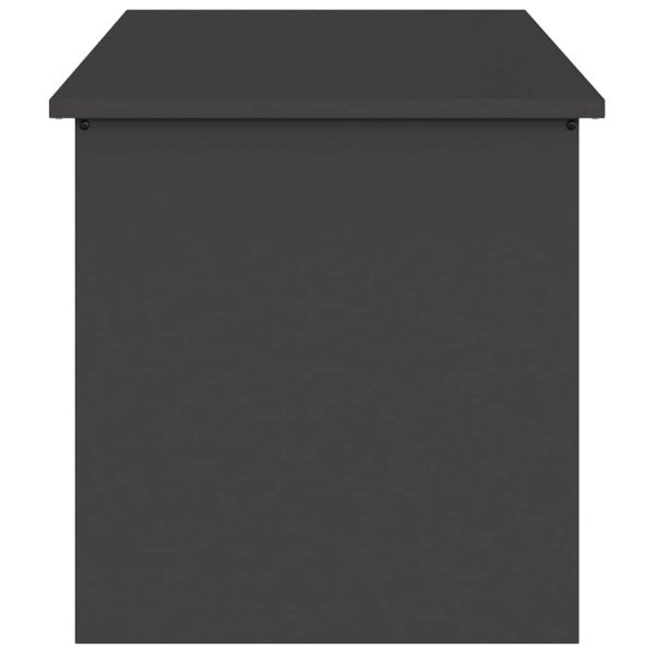 Кутия за съхранение на открито Черно 100 x 50,5 x 50 см Стомана