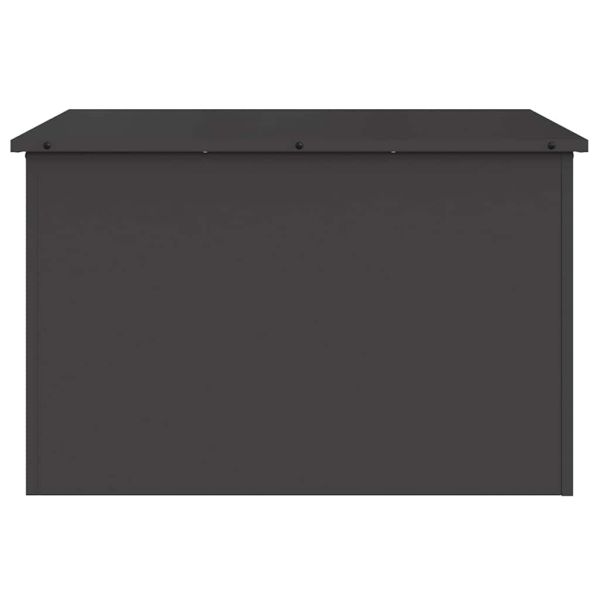 Кутия за съхранение на открито Черно 80 x 50,5 x 50 см Стомана