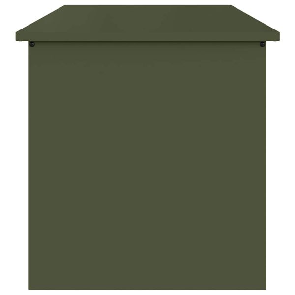 Кутия за съхранение на открито със съхранение Маслинено зелено