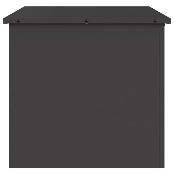 Кутия за съхранение на открито Черно 55 x 50,5 x 50 см Стомана