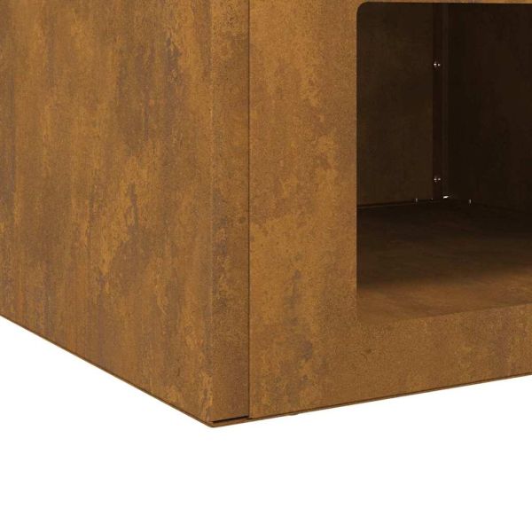 Огнище Ръждясало 50 x 50 x 40 cm Патинираща стомана