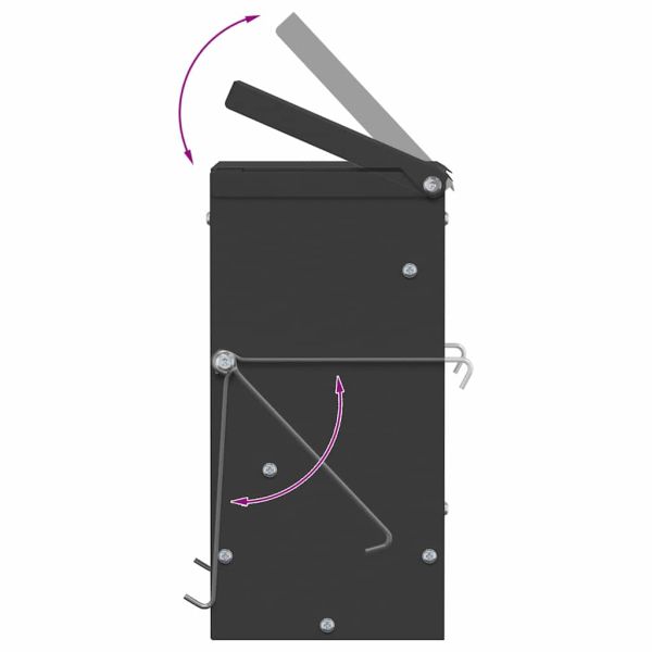 Хранилка за зайци Черно 20 x 12,5 x 25 см