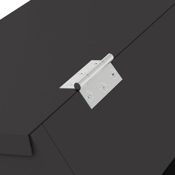 Хранилка за зайци Черно 64.5 x 25.5 x 45.5 см