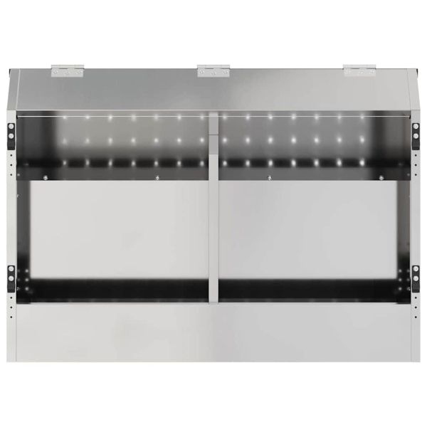 Хранилка за зайци Сребрист 64.5 x 25.5 x 45.5 см