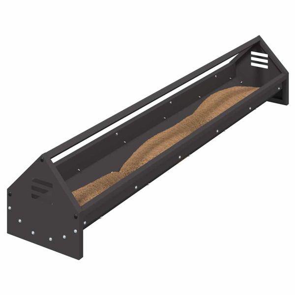 Хранилка за пилета Черно 108 x 20,5 x 20 см