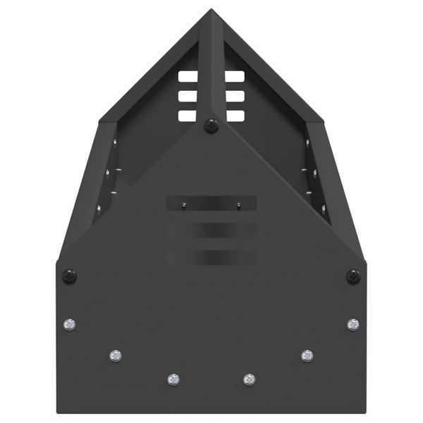 Хранилка за пилета Черно 108 x 20,5 x 20 см