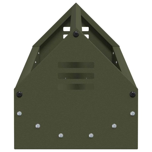 Хранилка за пилета Маслинено зелено 108 x 20,5 x 20 см