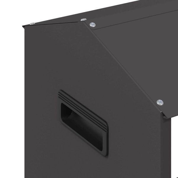 Хранилка за пилета Черно 81 x 32 x 53,5 см