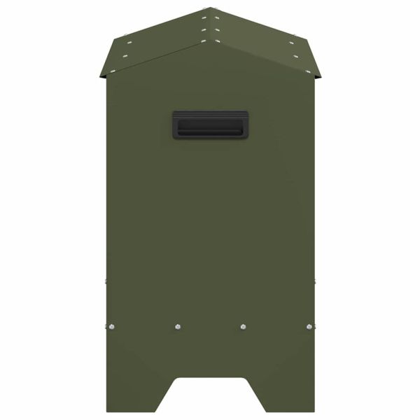 Хранилка за пилета Маслинено зелено 81 x 32 x 53,5 см
