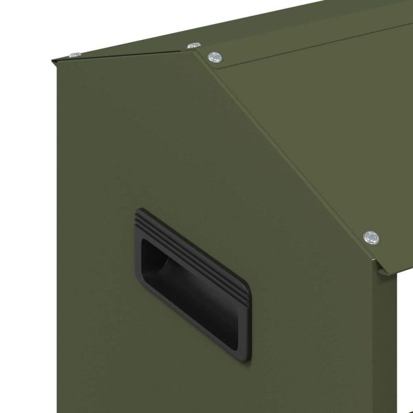 Хранилка за пилета Маслинено зелено 81 x 32 x 53,5 см