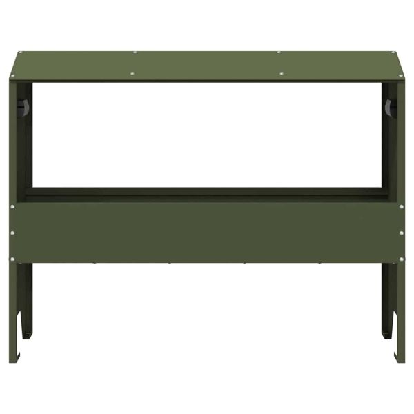 Тръба за хранене на добитък Маслинено зелено 79 x 35 x 62 см