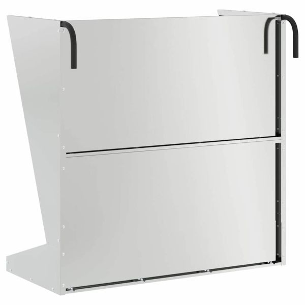 Хранилка за сено Сребрист 71 x 33 x 70 см Галванизирана стомана