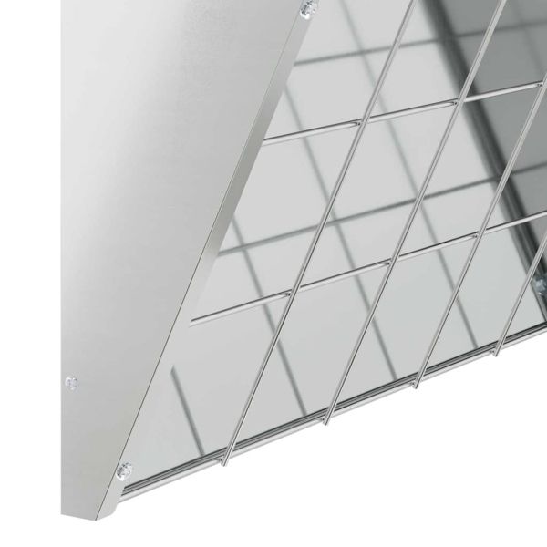 Висяща хранилка за сено Сребрист 61 x 33 x 66 см