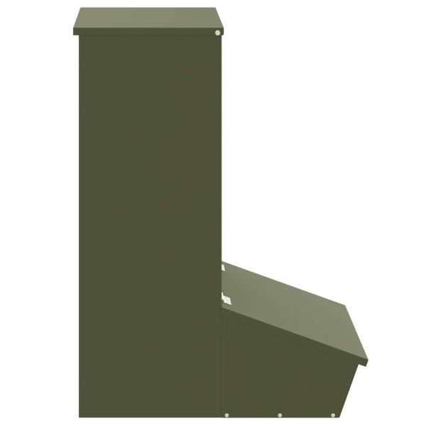 Фидер за свине Маслинено зелено 55 x 38 x 76 см