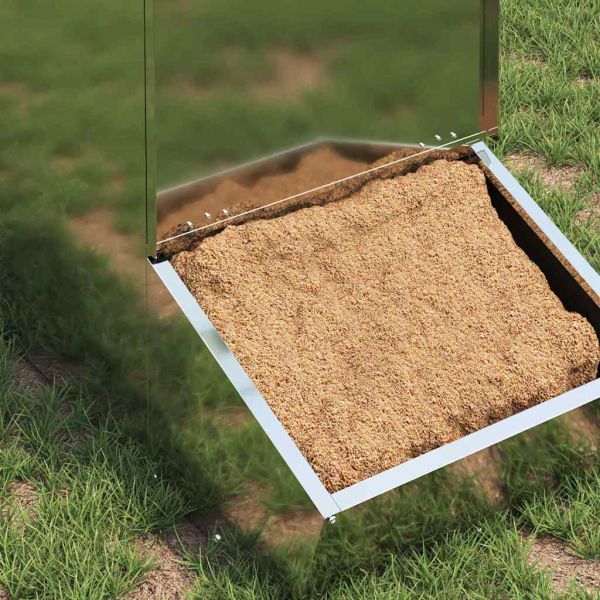 Фидер за свине Сребрист 55 x 38 x 76 см Галванизирана стомана