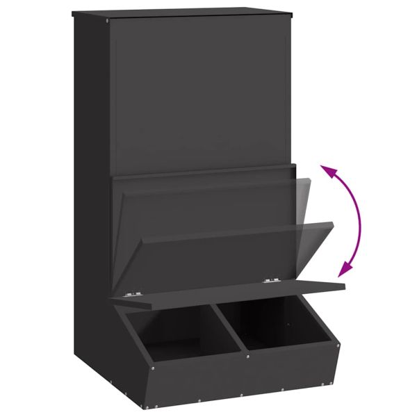 Фидер за свине Черно 55 x 51 x 91,5 см