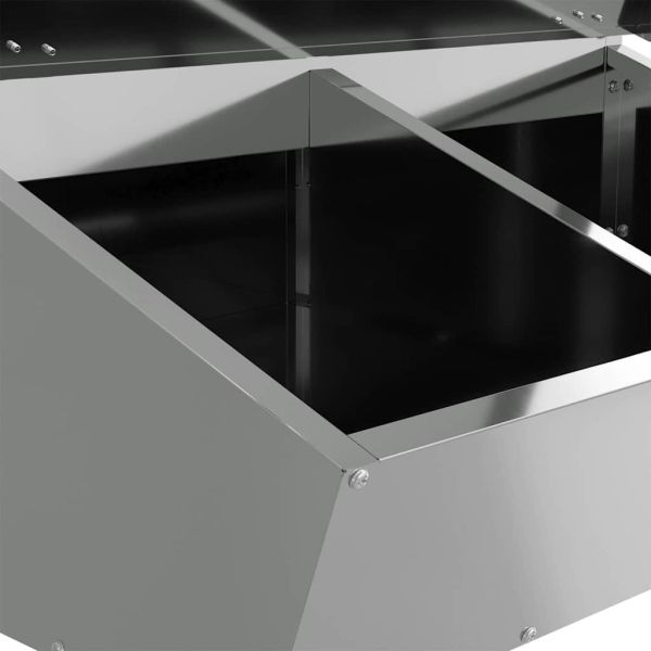 Фидер за свине Сребрист 82 x 51 x 91,5 см Галванизирана стомана