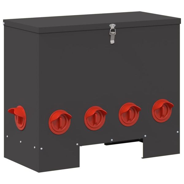 Кокошарник Черно 60,5 x 29 x 51 см Студено валцована стомана